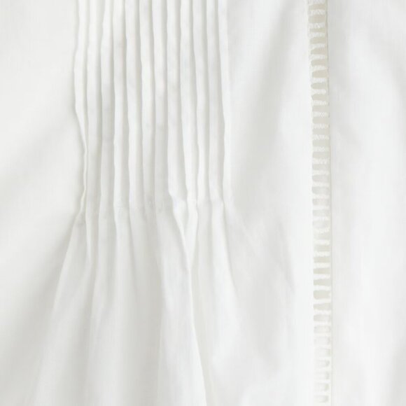 NWT H&M Lace-Inset Cotton Blouse - Picture 5 of 5